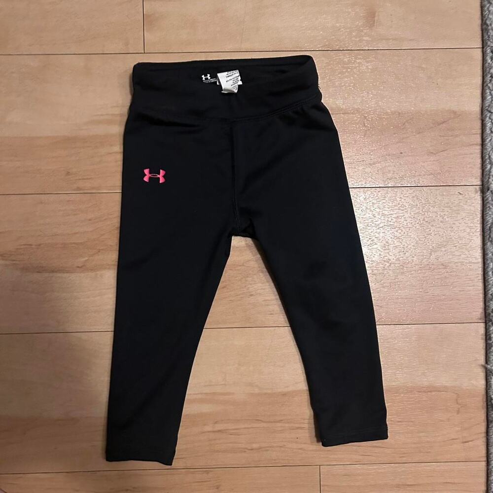 Under Armour black/pink 24m Infant girls‎ leggings NWOT